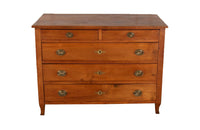 pretty French 19th Century cherrywood chest of drawers.