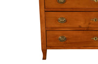pretty French 19th Century cherrywood chest of drawers.