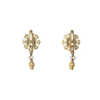 19th century French Empire hanging light with its matching pair of wall sconces - French Antique Lighting - french antique chandelier