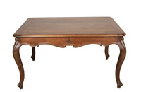 FRENCH ART NOUVEAU WALNUT DINING TABLE