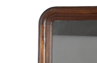 Large, 19th century French Louis Philippe walnut mirror. 