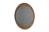LARGE GILTWOOD OVAL SUNBURST MIRROR