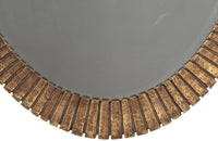 LARGE GILTWOOD OVAL SUNBURST MIRROR