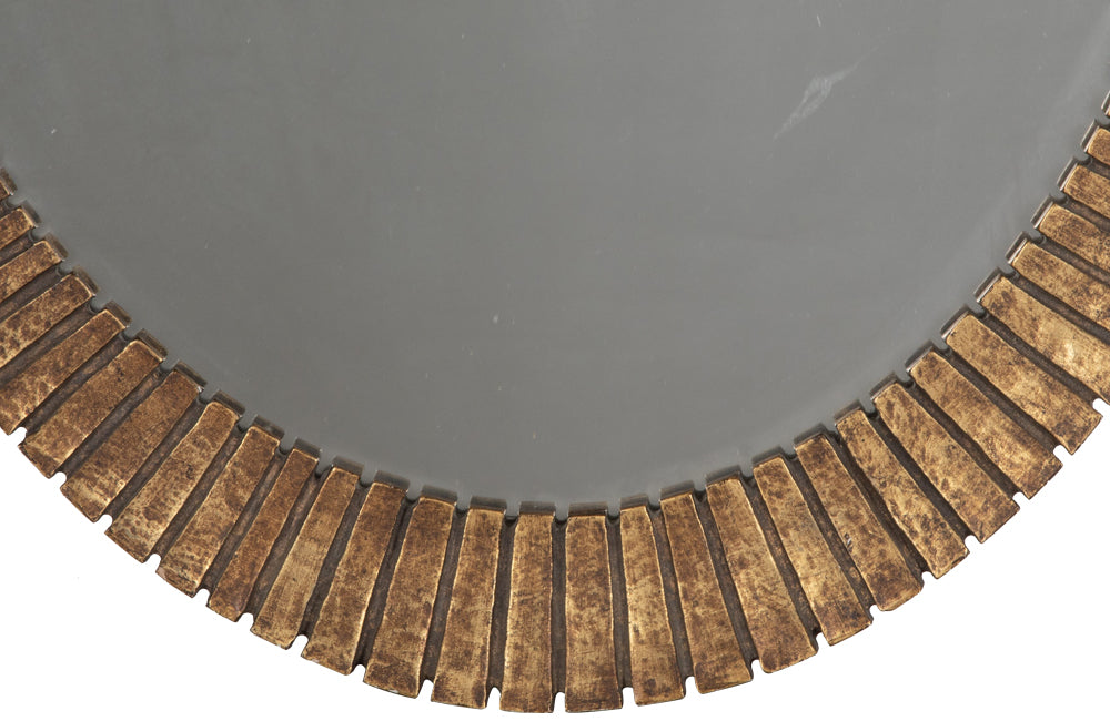 LARGE GILTWOOD OVAL SUNBURST MIRROR
