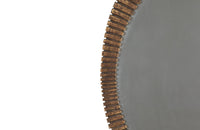 LARGE GILTWOOD OVAL SUNBURST MIRROR