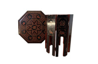 Mid 20th Century Burmese folding occasional table - mid century side table - AD & PS Antiques