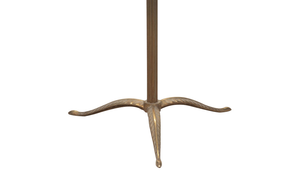 Stylish French brass standard floor lamp in the Neo-Classical style