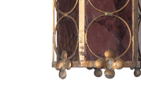 Mid 20th century small gilt iron Spanish lantern
