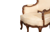 Pair of 19th Century Louis XV Revival Style high back Armchairs - French Antique Furniture - Antique Chairs - AD & PS Antiques
