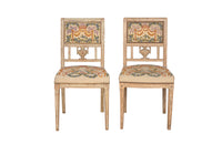 Pair of charming 19th century Swedish salon chairs