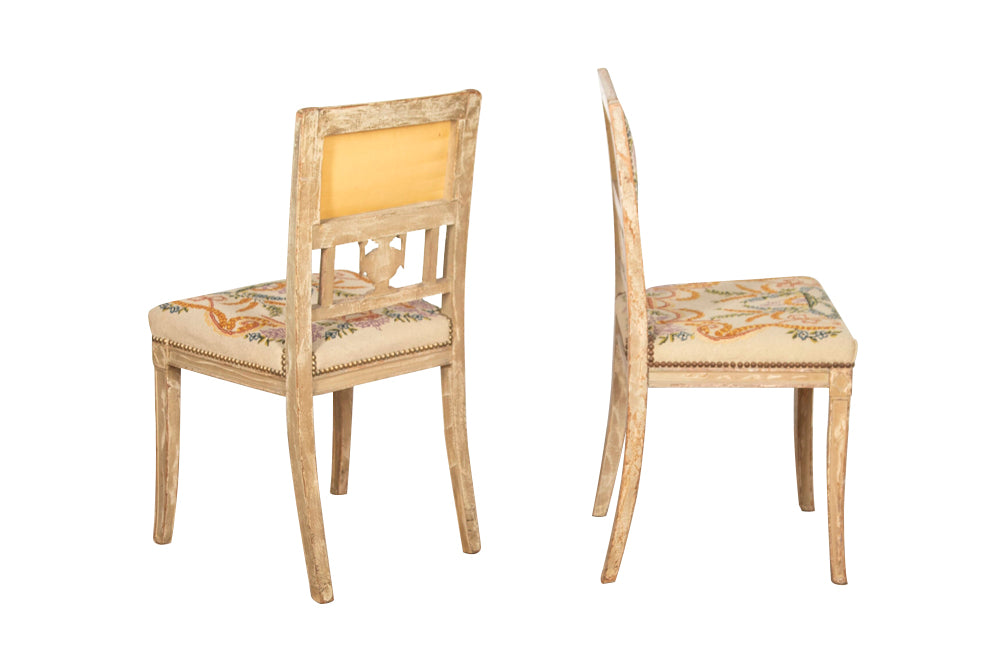 Pair of charming 19th century Swedish salon chairs