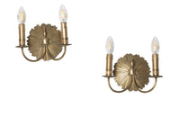 ison Charles bronze sunburst wall sconces.