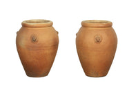 Antique French Glazed Biot pots - French Antiques - Garden Antiques - Decorative Antiques - French Garden Antiques - Antique Garden Ornaments - AD & PS Antiques