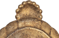 Italian decorative gilt tole oval wall light appliques with shell finials - Decorative Antiques - Antique Wall Lights - AD & PS Antiques