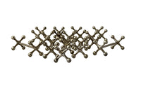 Stylish set of twelve art deco silverplate cutlery rests of simple and elegant design.