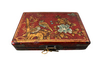 Small 20th Century Chinese Box with Interior Erotic Scenes