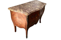 Louis XV Revival Marquetry Commode - French Antique Furniture - Antique Commode  - French Antiques - Decorative Antiques - AD & PS Antiques