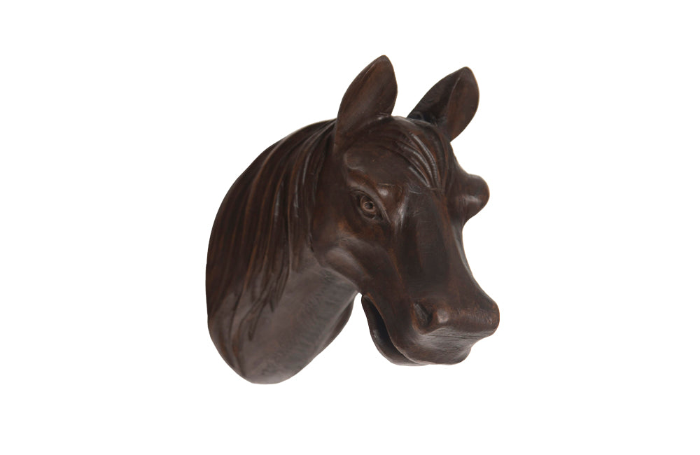 Carved Horse Head Wall Decoration-Equestrian Antiques-Carved Wall Decoration-Wall Art-Decorative Accessories-AD & PS Antiques