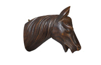 Carved Horse Head Wall Decoration-Equestrian Antiques-Carved Wall Decoration-Wall Art-Decorative Accessories-AD & PS Antiques