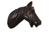 Carved Horse Head Wall Decoration-Equestrian Antiques-Carved Wall Decoration-Wall Art-Decorative Accessories-AD & PS Antiques
