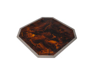 'DIOR HOME' STYLE FAUX TORTOISESHELL LUCITE TRAY
