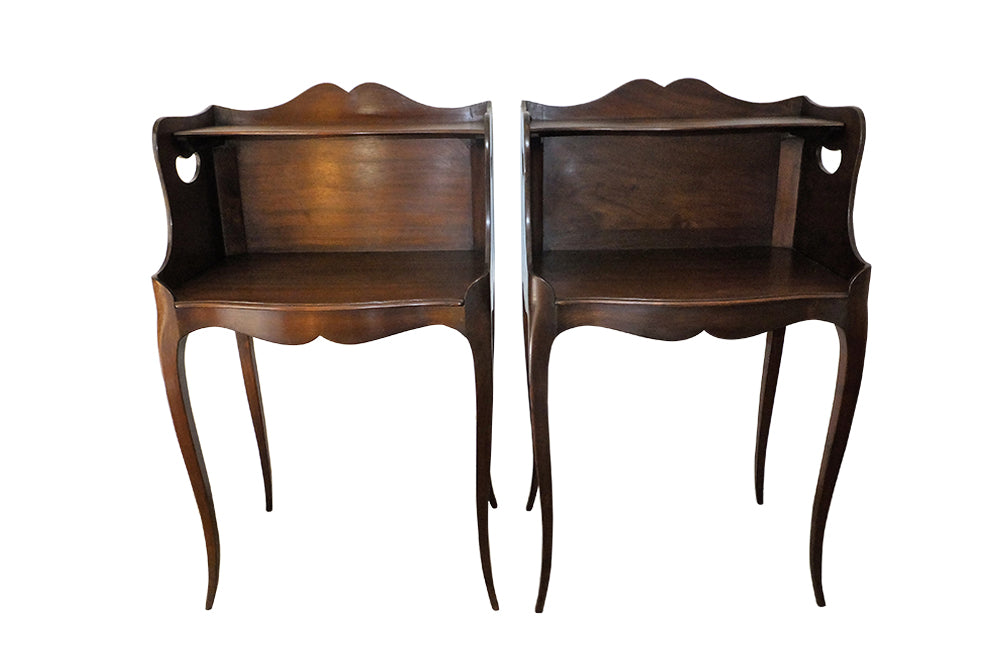 PAIR OF LOUIS XV REVIVAL SIDE TABLES