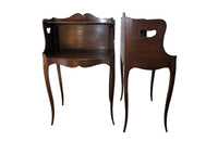 PAIR OF LOUIS XV REVIVAL SIDE TABLES