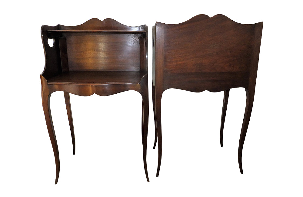 PAIR OF LOUIS XV REVIVAL SIDE TABLES