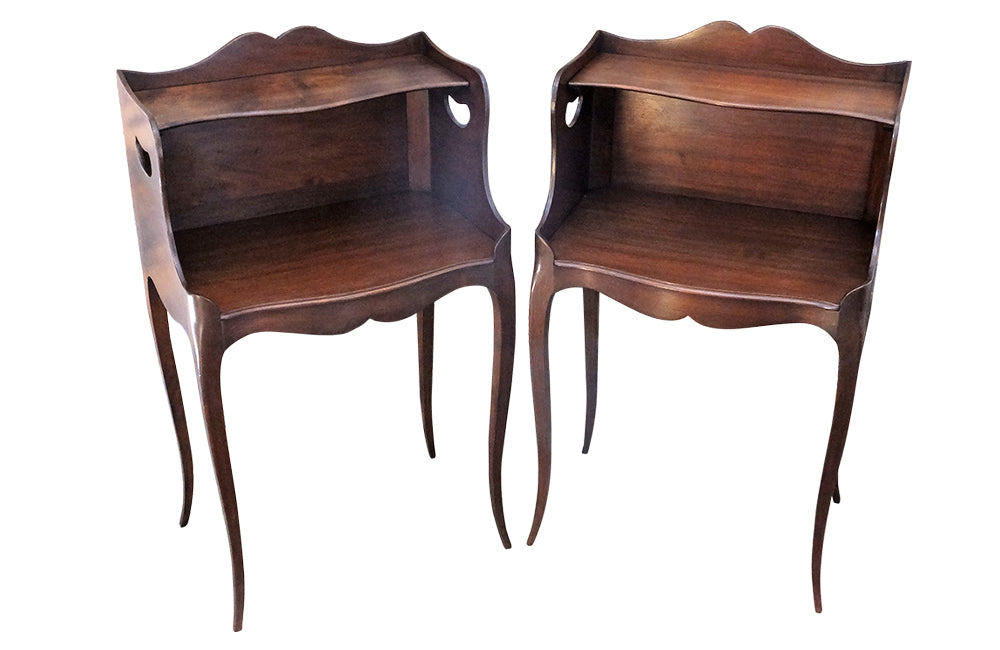 PAIR OF LOUIS XV REVIVAL SIDE TABLES