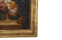 FRENCH 19TH CENTURY FRAMED STILL-LIFE PAINTING OF FLOWERS