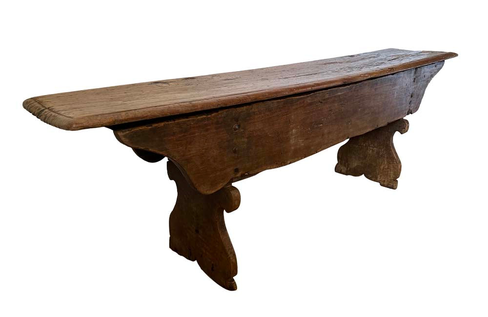 18th Century Fruitwood Lidded Bench Coffer - Decorative Antique Furniture - English Antiques - Coffers -Storage Antiques - Antique Bench - Antique Coffer - Antique Trunk - Rustic Antiques - Antue Seating - Antique Shops Tetbury - Country House Antiques - Farmhouse Antiques - adpsantiques - AD & PS Antiques