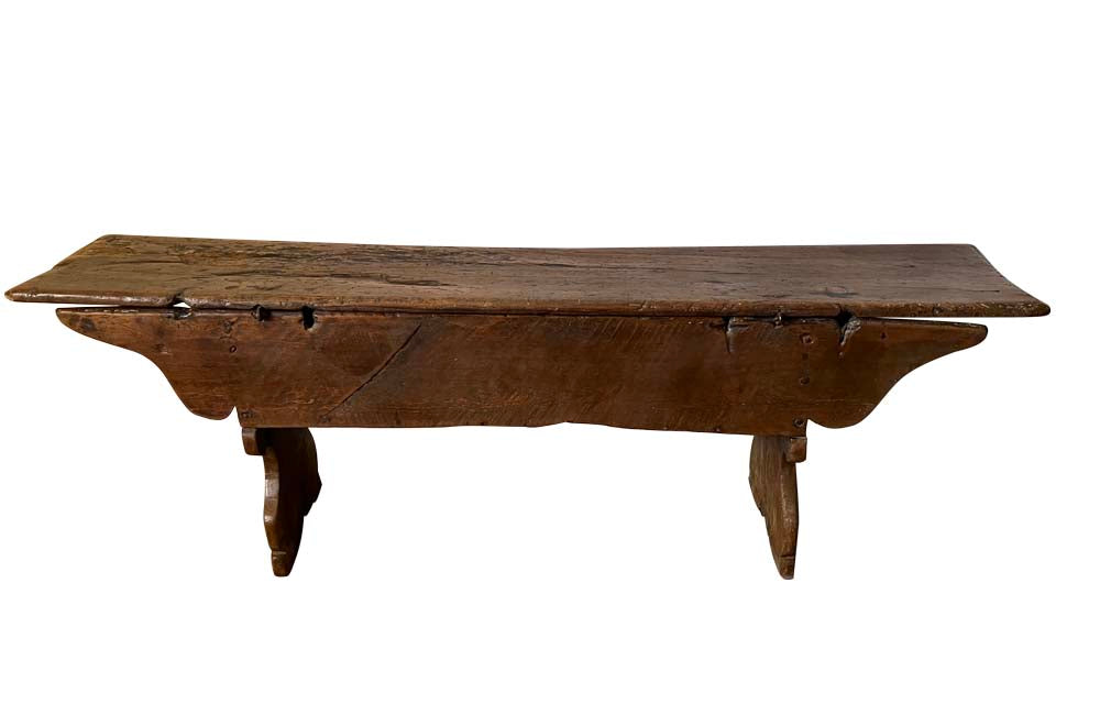 18th Century Fruitwood Lidded Bench Coffer - Decorative Antique Furniture - English Antiques - Coffers -Storage Antiques - Antique Bench - Antique Coffer - Antique Trunk - Rustic Antiques - Antue Seating - Antique Shops Tetbury - Country House Antiques - Farmhouse Antiques - adpsantiques - AD & PS Antiques