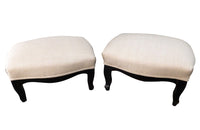 PAIR OF NAPOLEON III FOOTSTOOLS