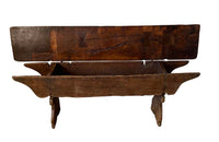 18th Century Fruitwood Lidded Bench Coffer - Decorative Antique Furniture - English Antiques - Coffers -Storage Antiques - Antique Bench - Antique Coffer - Antique Trunk - Rustic Antiques - Antue Seating - Antique Shops Tetbury - Country House Antiques - Farmhouse Antiques - adpsantiques - AD & PS Antiques