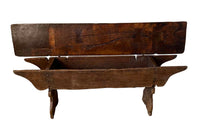 18th Century Fruitwood Lidded Bench Coffer - Decorative Antique Furniture - English Antiques - Coffers -Storage Antiques - Antique Bench - Antique Coffer - Antique Trunk - Rustic Antiques - Antue Seating - Antique Shops Tetbury - Country House Antiques - Farmhouse Antiques - adpsantiques - AD & PS Antiques