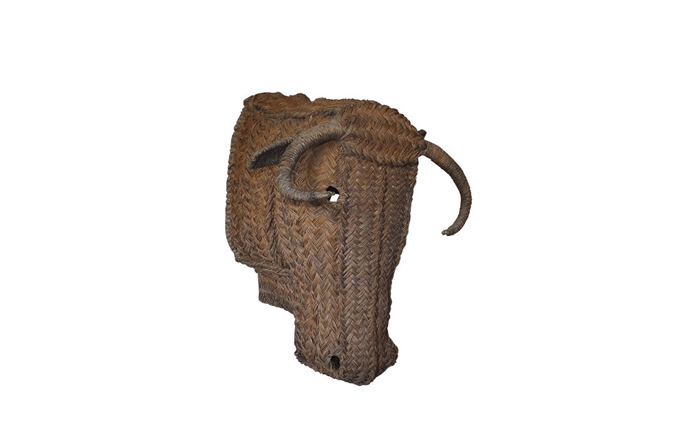 ORIGINAL SPANISH STRAW BULLS HEAD