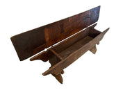 18th Century Fruitwood Lidded Bench Coffer - Decorative Antique Furniture - English Antiques - Coffers -Storage Antiques - Antique Bench - Antique Coffer - Antique Trunk - Rustic Antiques - Antue Seating - Antique Shops Tetbury - Country House Antiques - Farmhouse Antiques - adpsantiques - AD & PS Antiques