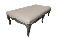 Long Louis XV Revival Footstool-Seating-Footstool-French Antiques-Painted 19th Century Antique Footstool-AD & PS Antiques