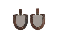 Pair of Trench Art Leather Mirrors - Trench Art - Mirrors - Wall Decoration - Leather Mirrors - Decorative Mirrors - French Decorative Antiques - Antique Shops Tetbury - AD & PS Antiques