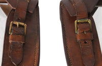 Pair of Trench Art Leather Mirrors - Trench Art - Mirrors - Wall Decoration - Leather Mirrors - Decorative Mirrors - French Decorative Antiques - Antique Shops Tetbury - AD & PS Antiques