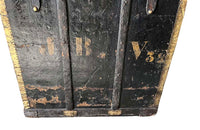 Studded Black Travelling Trunk By Parvy-Vernon - Decorative Antiques - French Antique Furniture - French Antiques - Antique Luggage - Antique Trunk - AD & PS Antiques