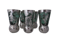 Set of Five Murano Highball Glasses - Venetian Glasses - Vintage Drinking Glasses - Murano Glass – Satyre – Nymph - Italian Antiques - Italian Vintage Glases - Decorative Accessories -AD & PS Antiques