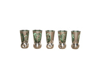 Set of Five Murano Highball Glasses - Venetian Glasses - Vintage Drinking Glasses - Murano Glass – Satyre – Nymph - Italian Antiques - Italian Vintage Glases - Decorative Accessories -AD & PS Antiques