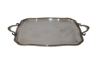 SILVER PLATE ROCOCO REVIVAL TRAY