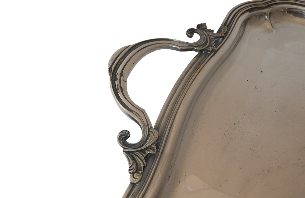 SILVER PLATE ROCOCO REVIVAL TRAY