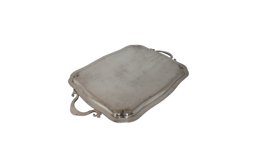 SILVER PLATE ROCOCO REVIVAL TRAY