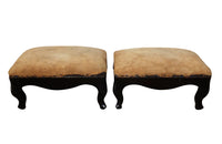 PAIR OF NAPOLEON III FOOTSTOOLS