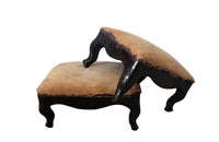 PAIR OF NAPOLEON III FOOTSTOOLS