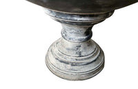 19th Century French Zinc Pedestal Infants Bath - French Decorative Antiques - Garden Antiques - Decorative Antiques - Jardinieres - Champagne Bucket - Centrepiece - Zinc Antiques -Decorative Accessorories - Antique Shops Tetbury - adpsantiques - AD & PS Antiques