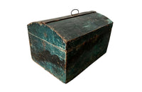 French 19th century Painted Marriage Box - Painted Coffer - Decorative Accessories - French Antiques - Folk Art - Storage Furniture - Decorative Boxes - AD & PS Antiques